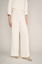 Wide trousers in ecru