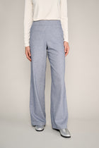 Wide leg pants in light blue