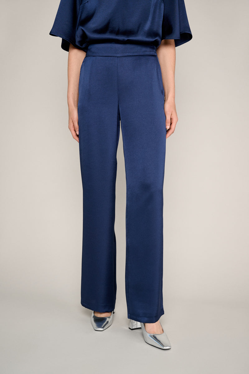 Dark blue wide pants