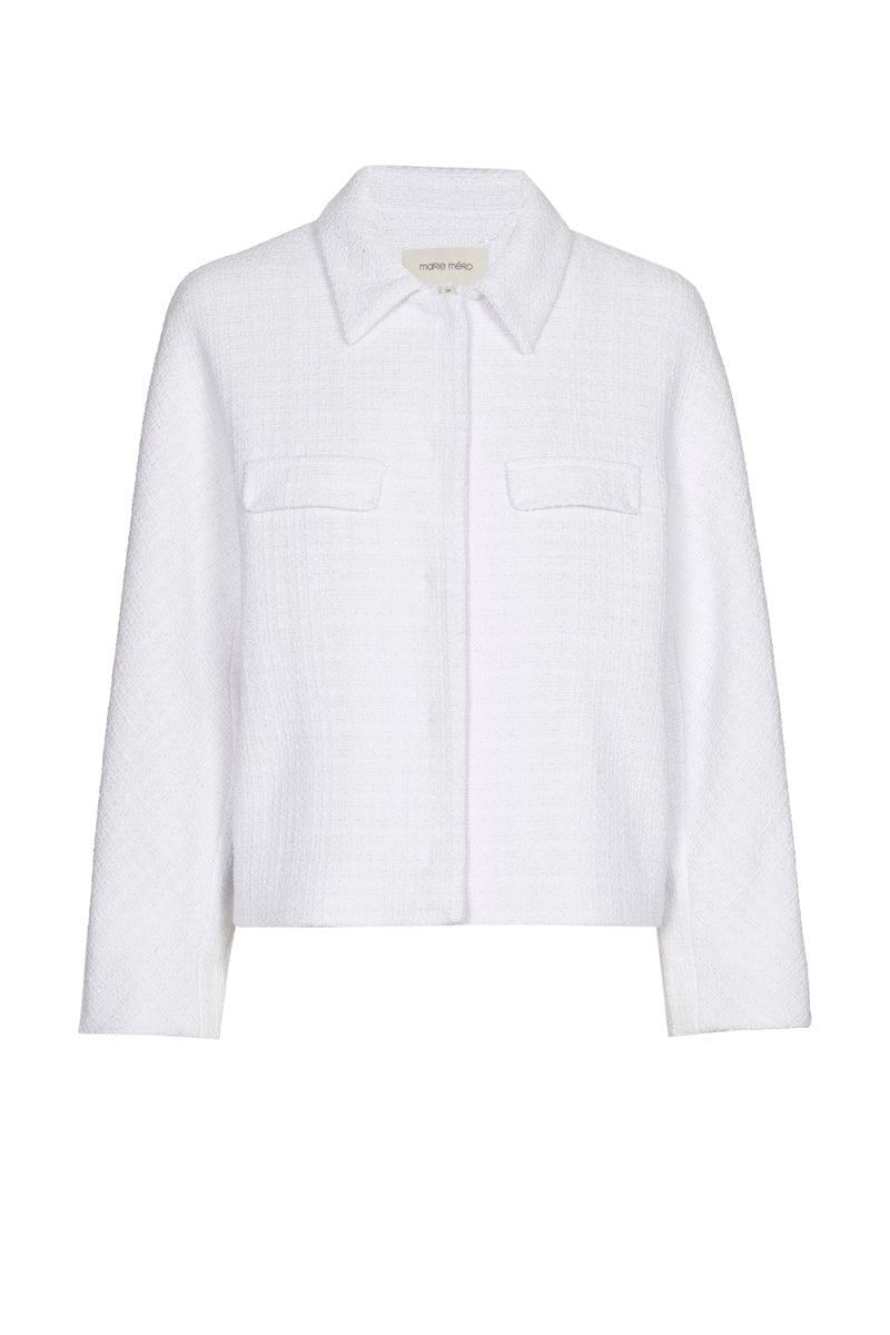 White jacket with a touch of lurex