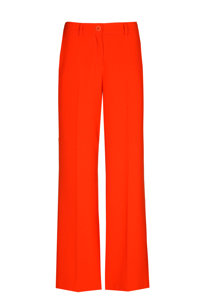 Pantalon droit rouge