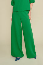 Green wide pants