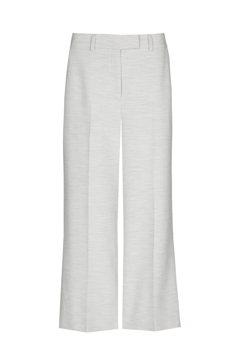 Wide-leg trousers with 7/8 lenght and stretch