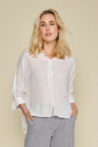 White linen blouse