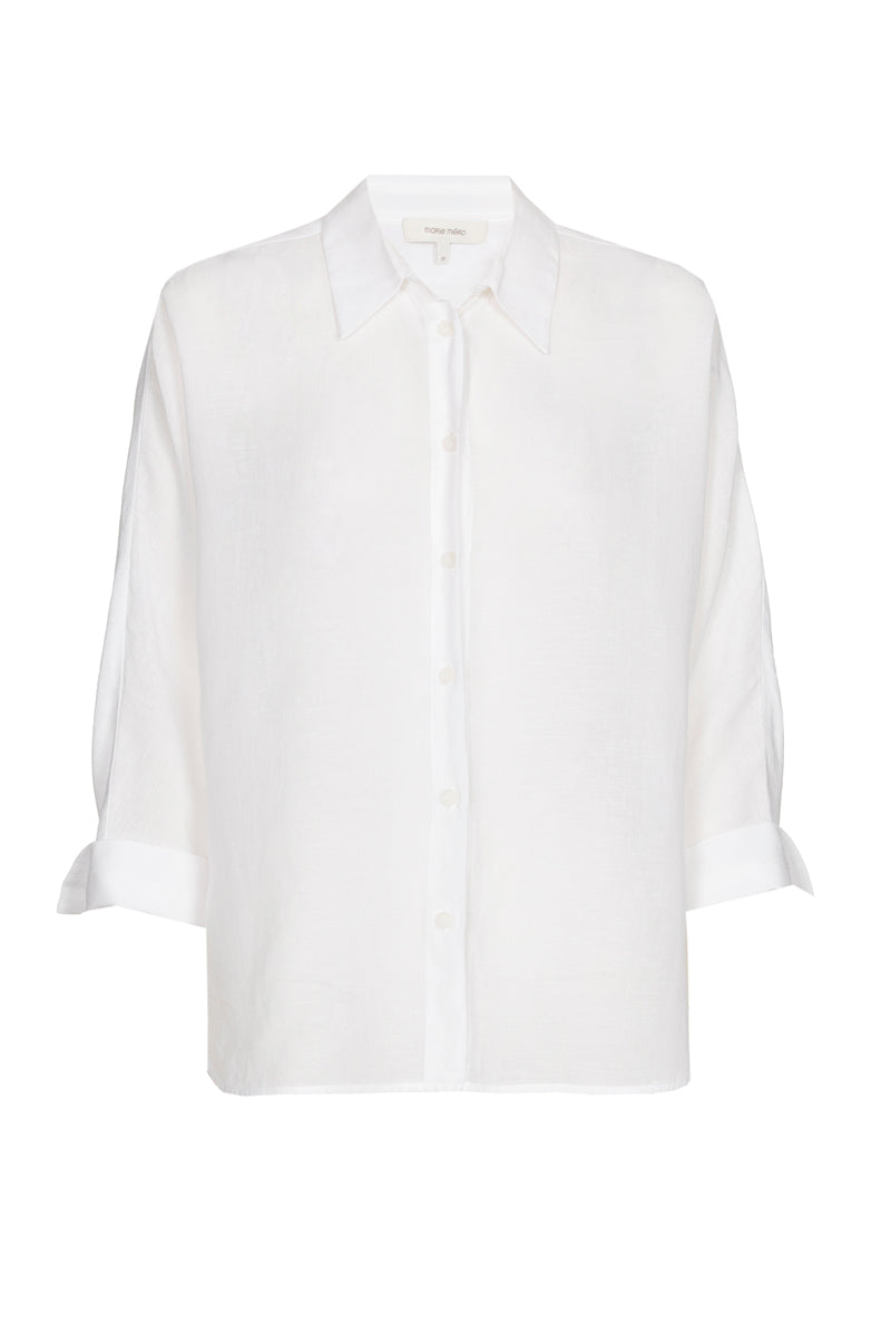 White linen blouse