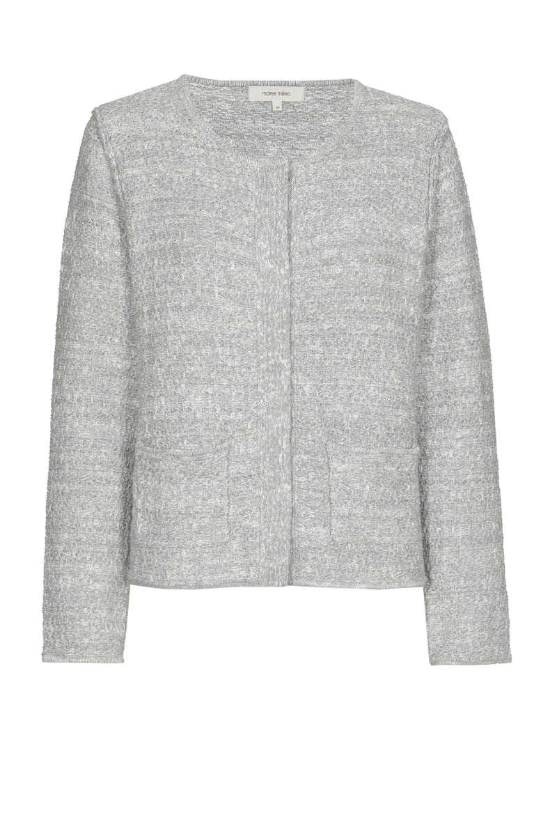 Grey Chanel Jacket in Knitted Fabric