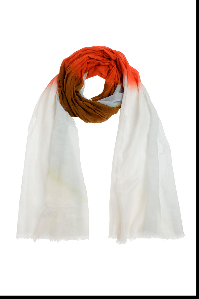 Silk scarf with dégradé design