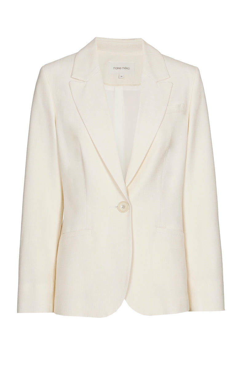 Ecru blazer for every dressing moment