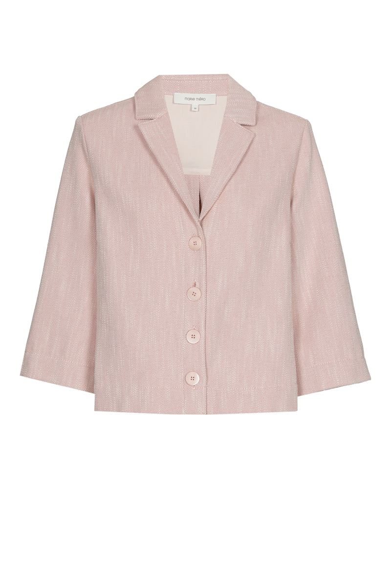 Blazer rose avec stretch