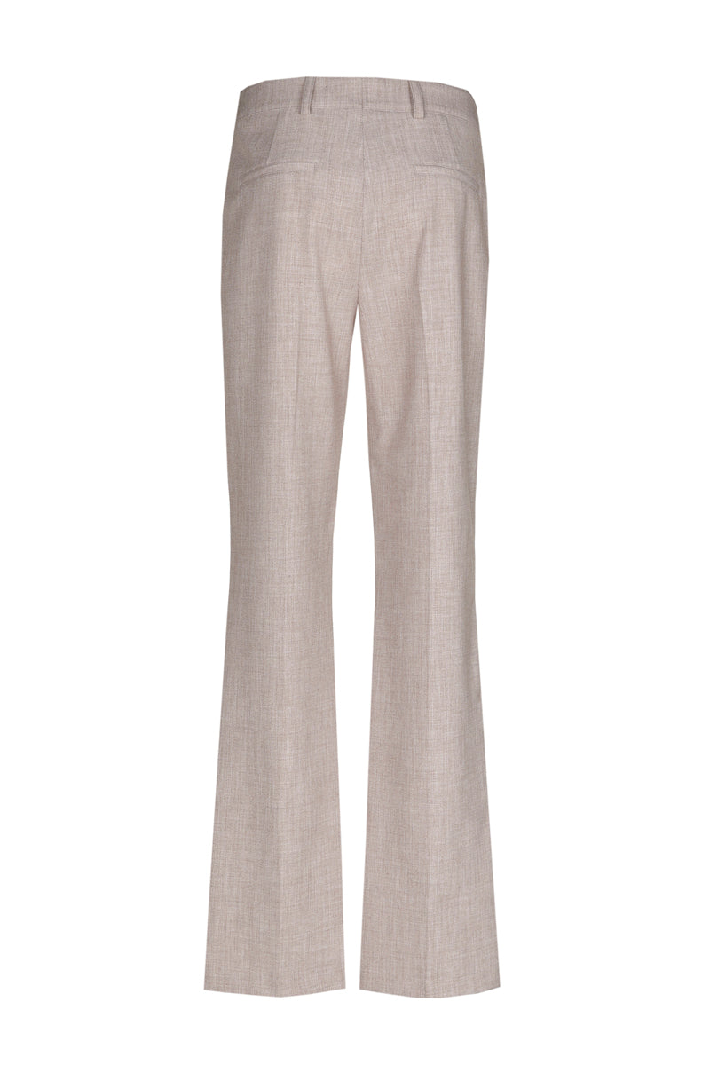 Soft pink bootcut trousers