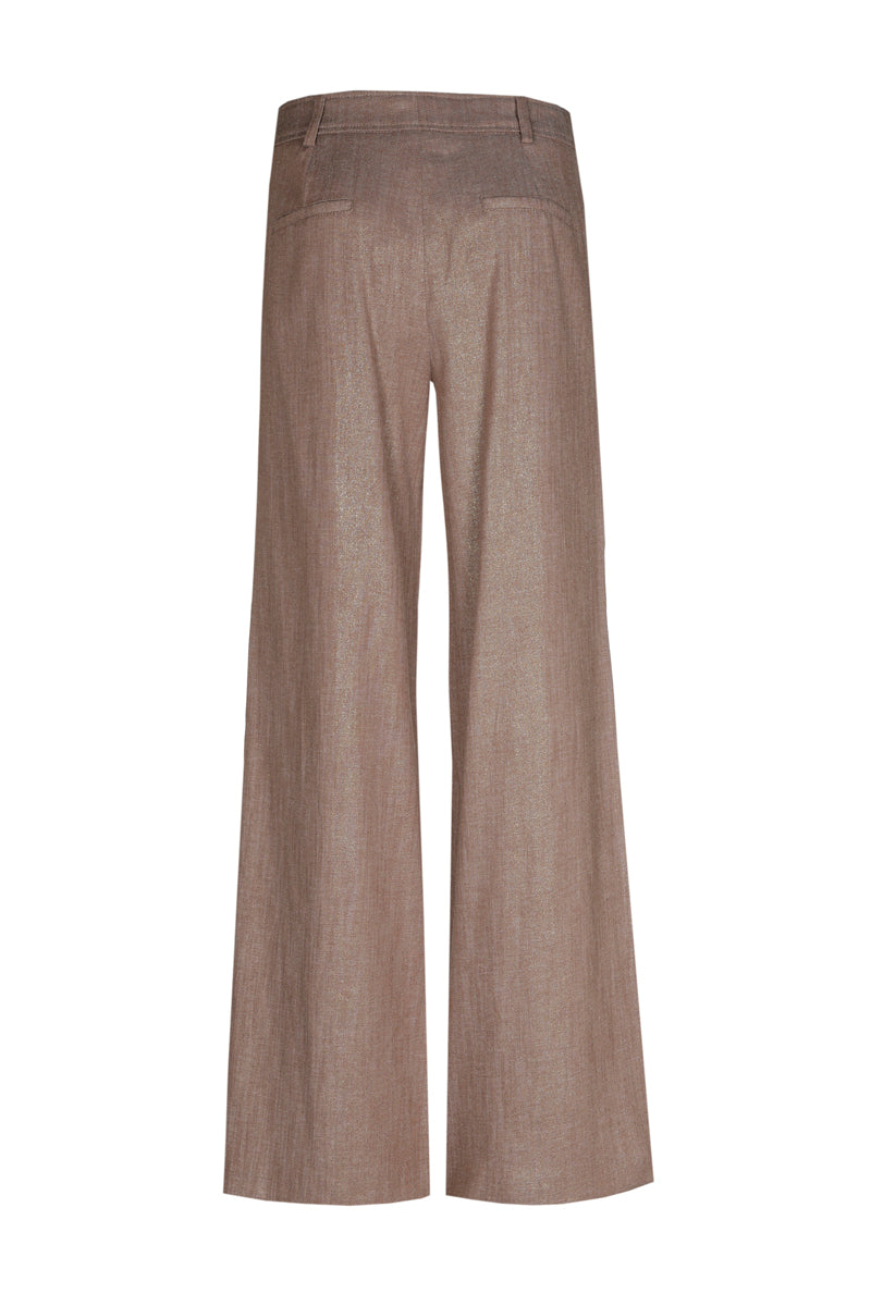 Pantalon ample à plis dans une teinte brun doux