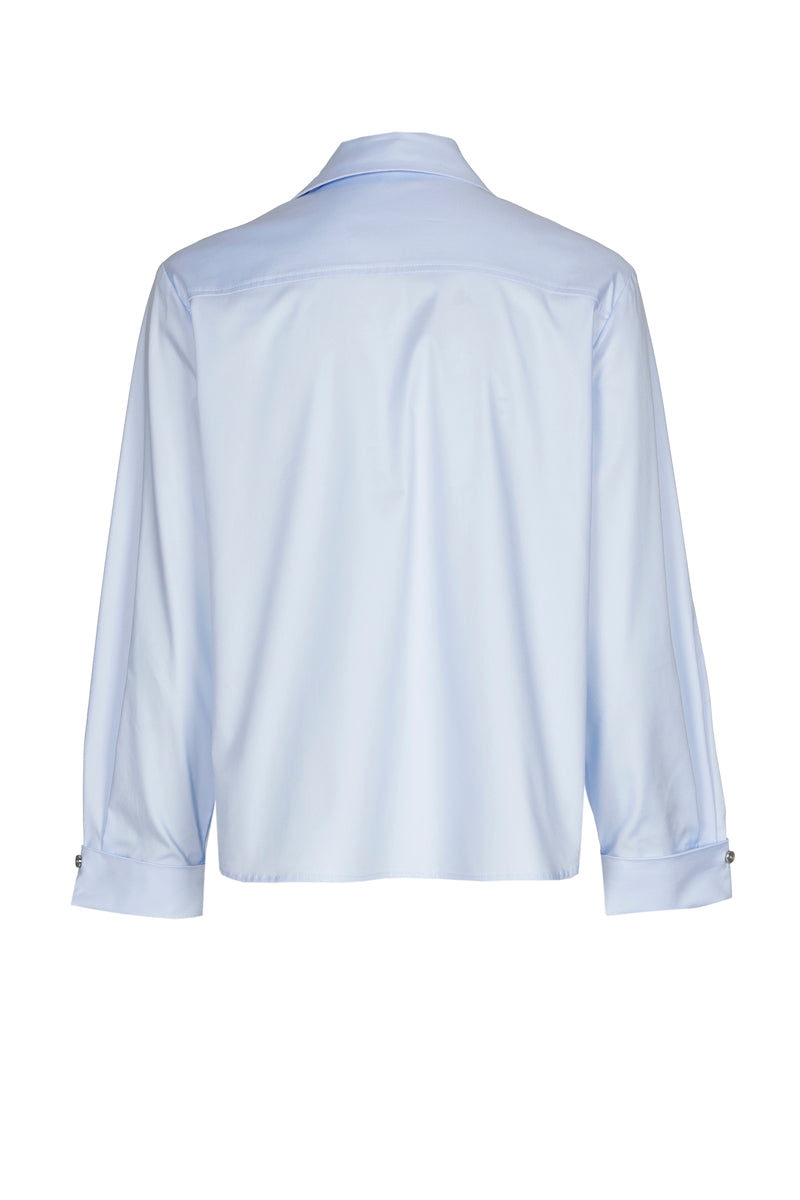 EXCLUSIVE IN CONCEPSTORE: Blouse bleu clair avec nœud amovible