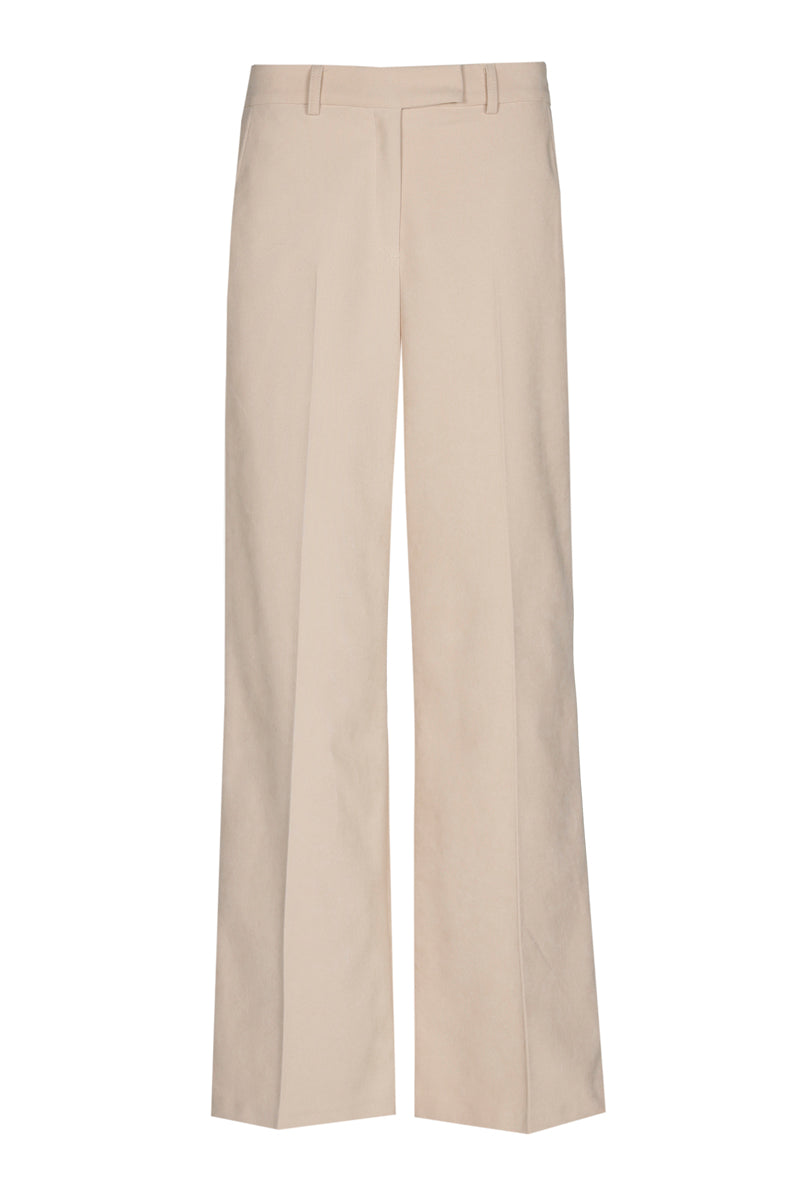 Pantalon large beige