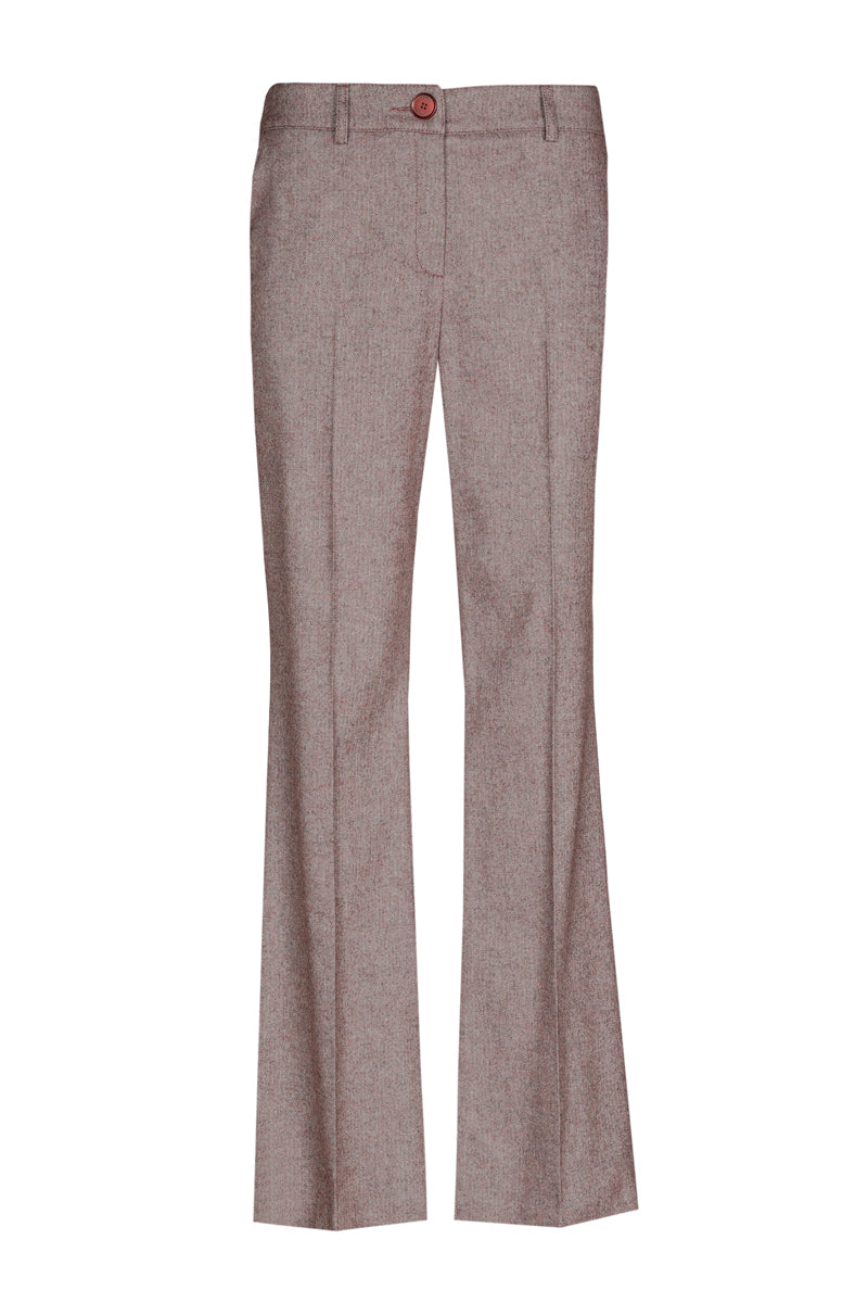 Pantalon bordeaux coupe bootcut