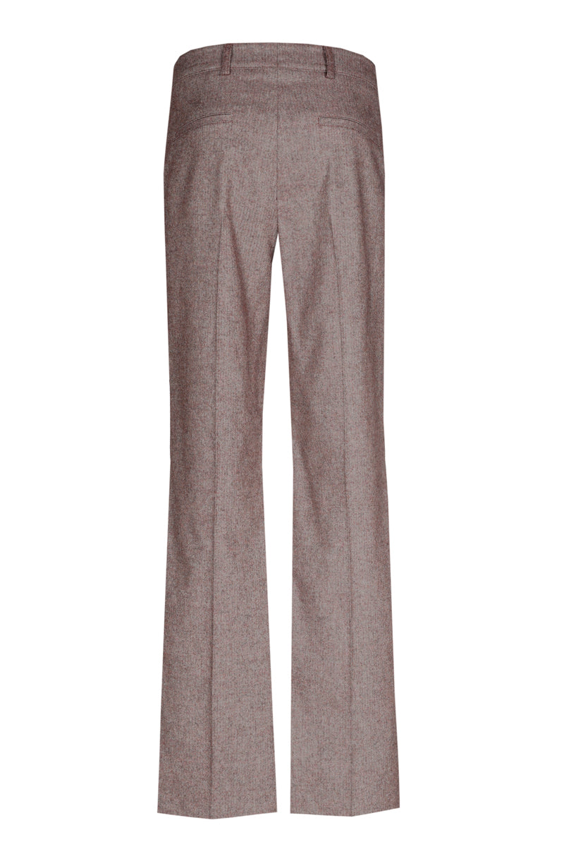 Pantalon bordeaux coupe bootcut