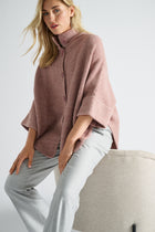 Cape vieux rose avec boutons