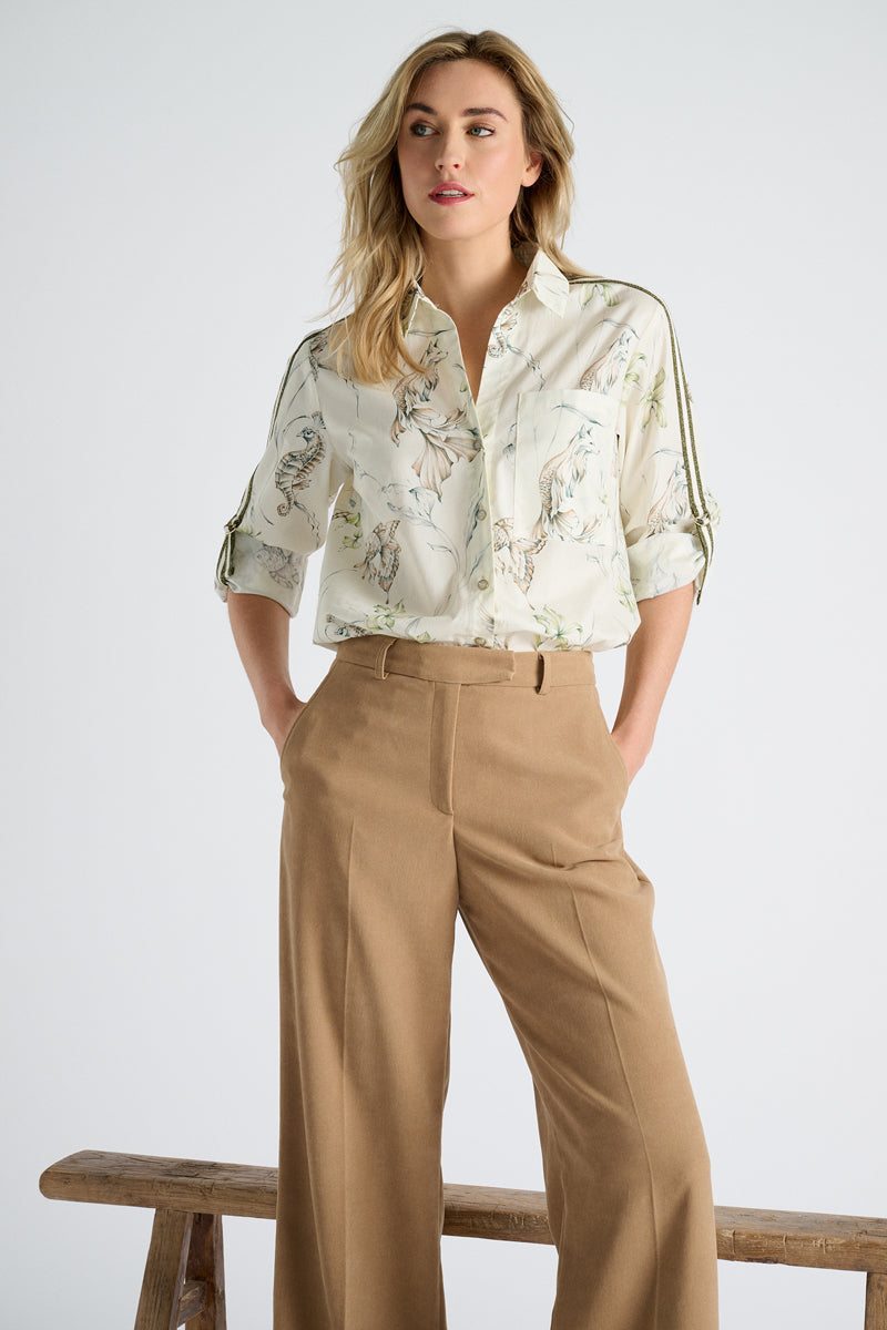 Blouse avec imprimé animalier original