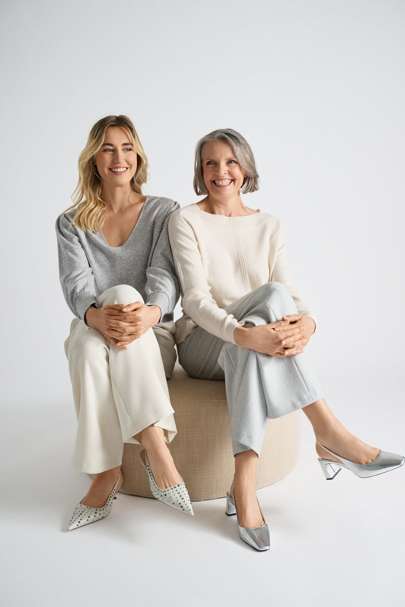 Pull in ecru avec col bateau