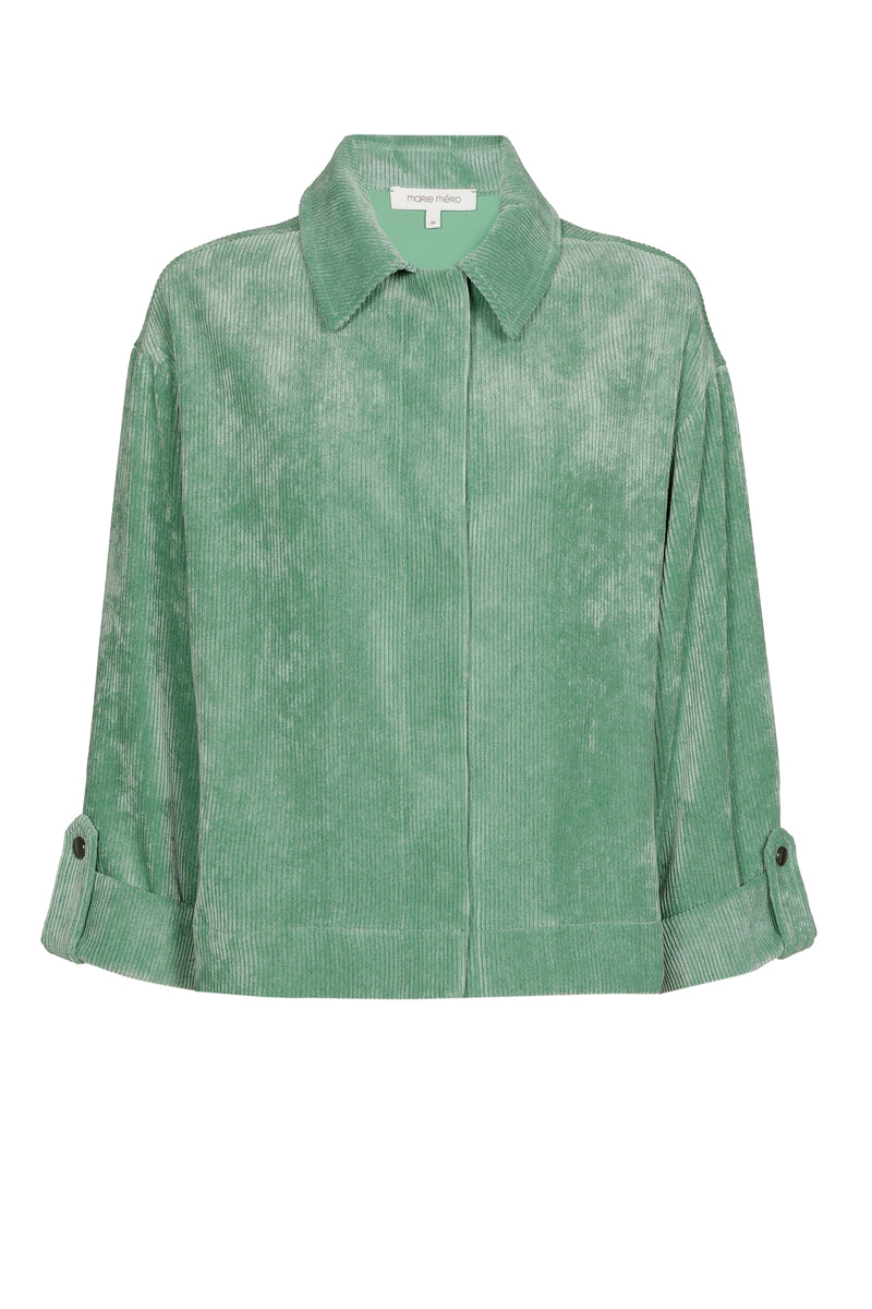 Groen bloesjasje in velours