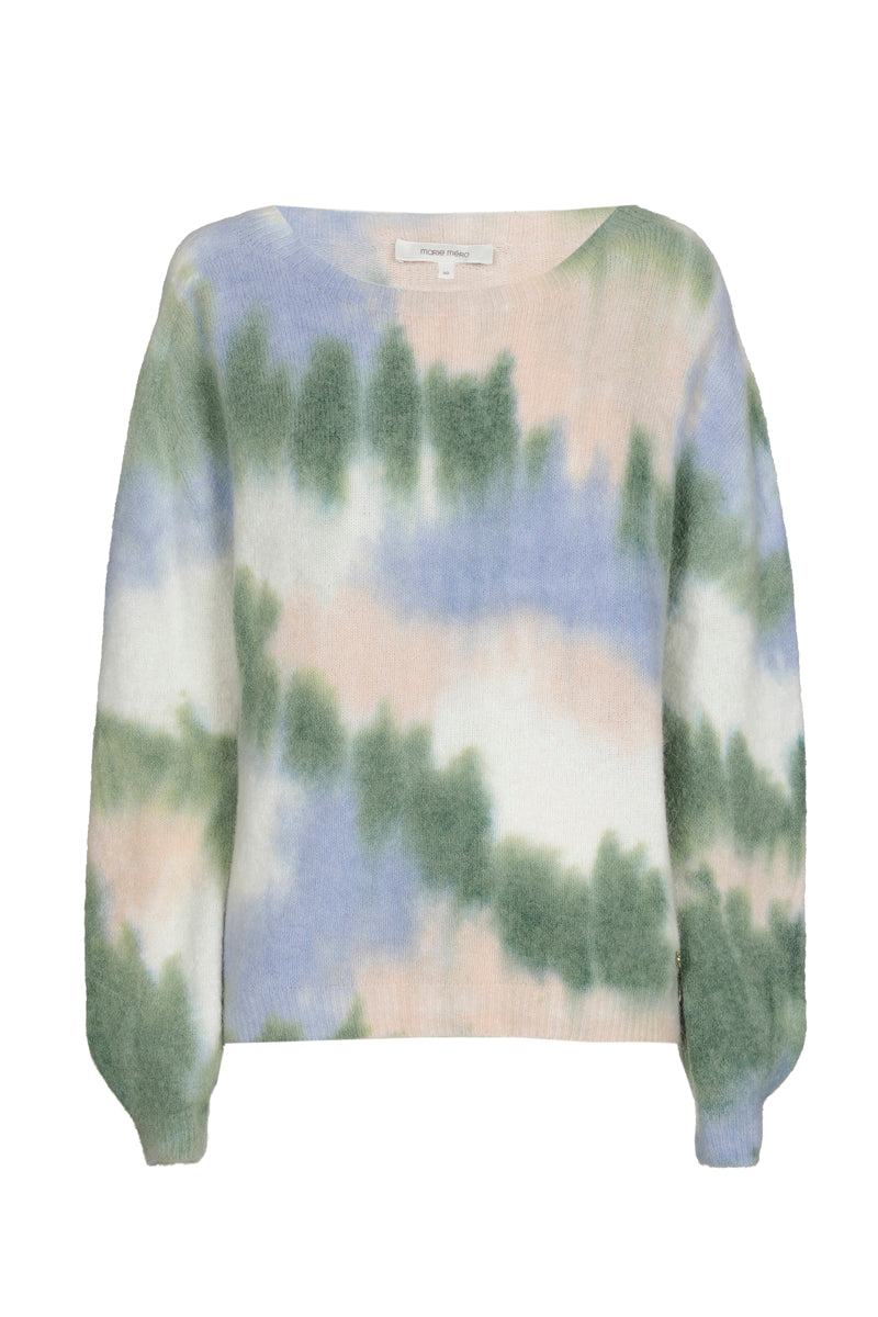 Col rond dans une palette de couleurs vertes et bleues