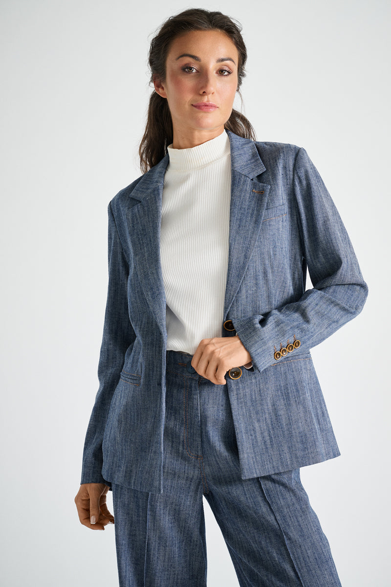 Hippe jeansbroek met wijde pijpen