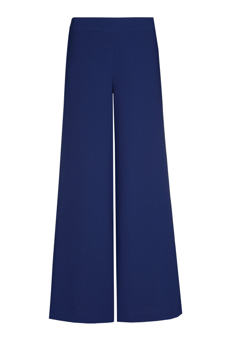 Pantalon large bleu