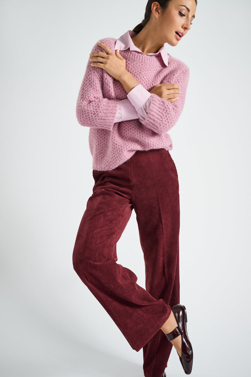 Bordeaux broek in velours
