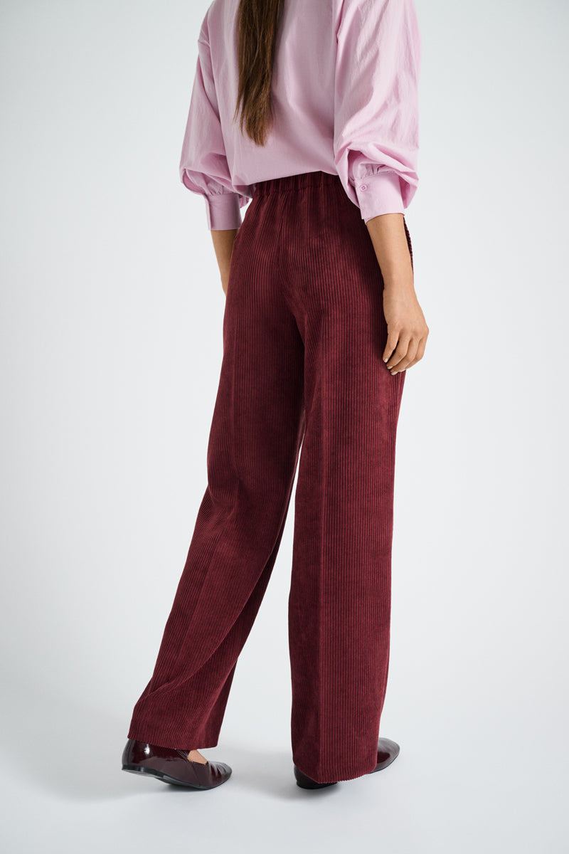 Bordeaux broek in velours