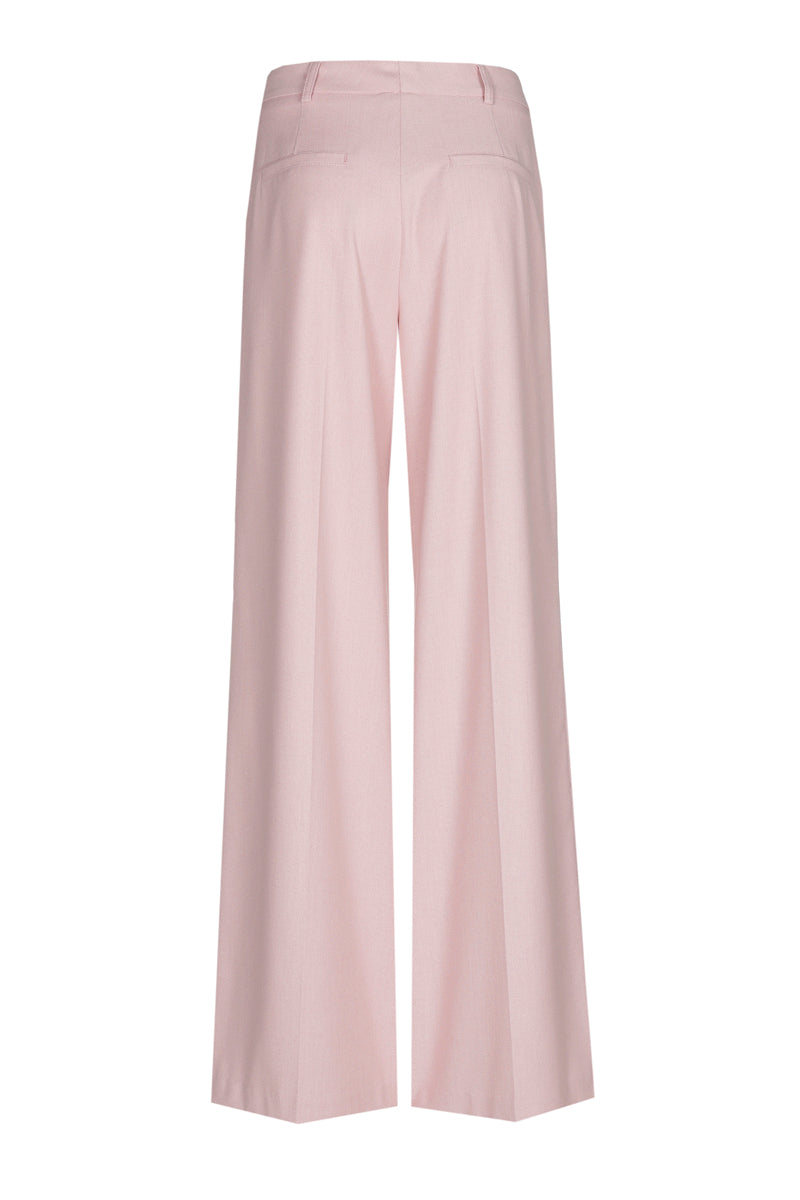 Soepele wijde broek in roze