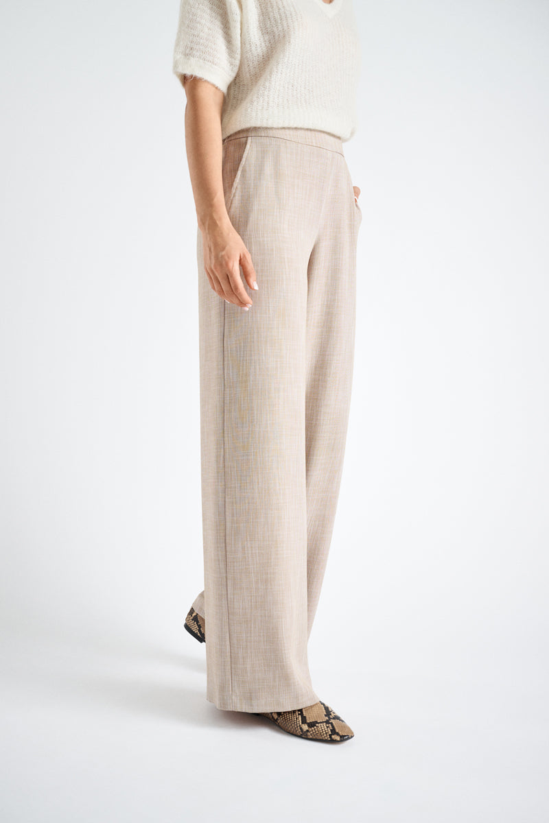 Wide taupe pants