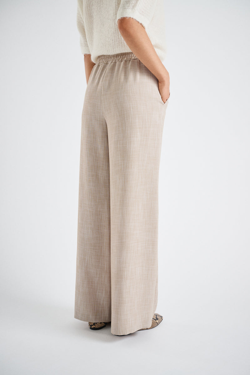 Wide taupe pants
