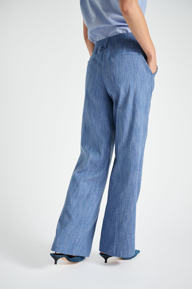 Rechte broek met jeanslook