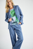 Blazer in denim look