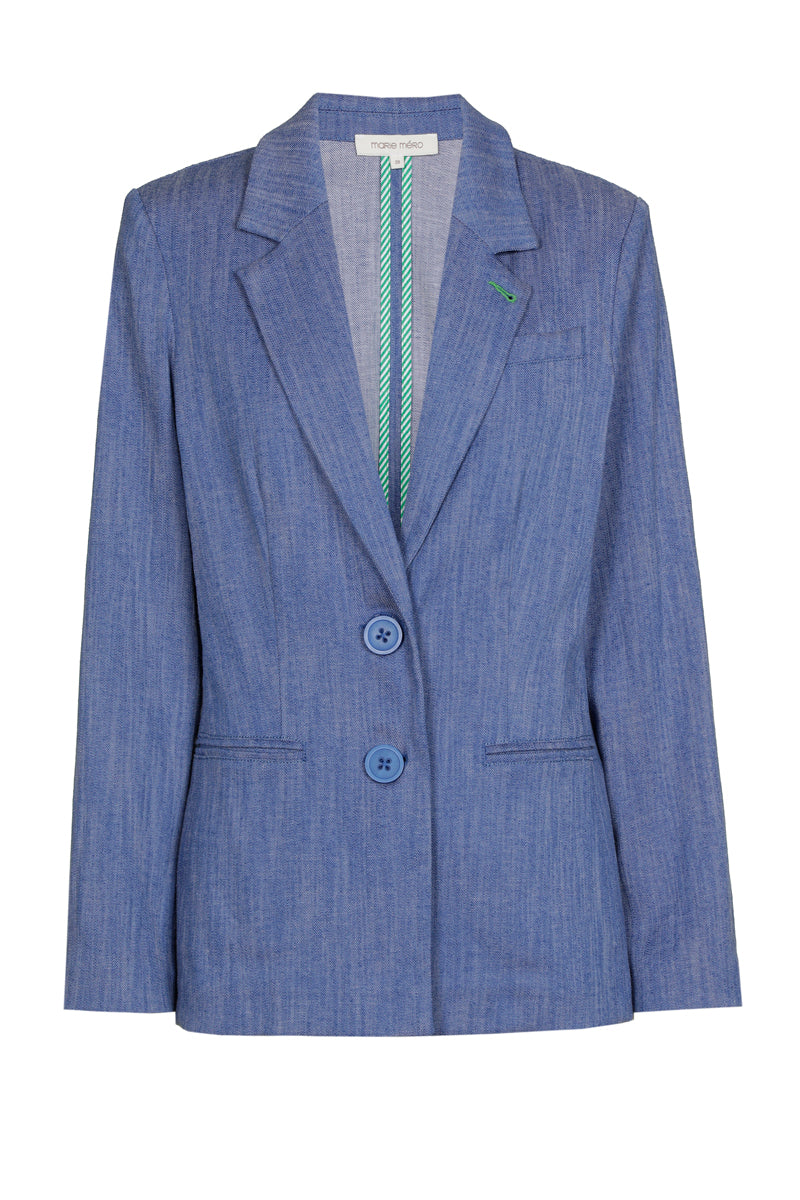 Blazer in denim look