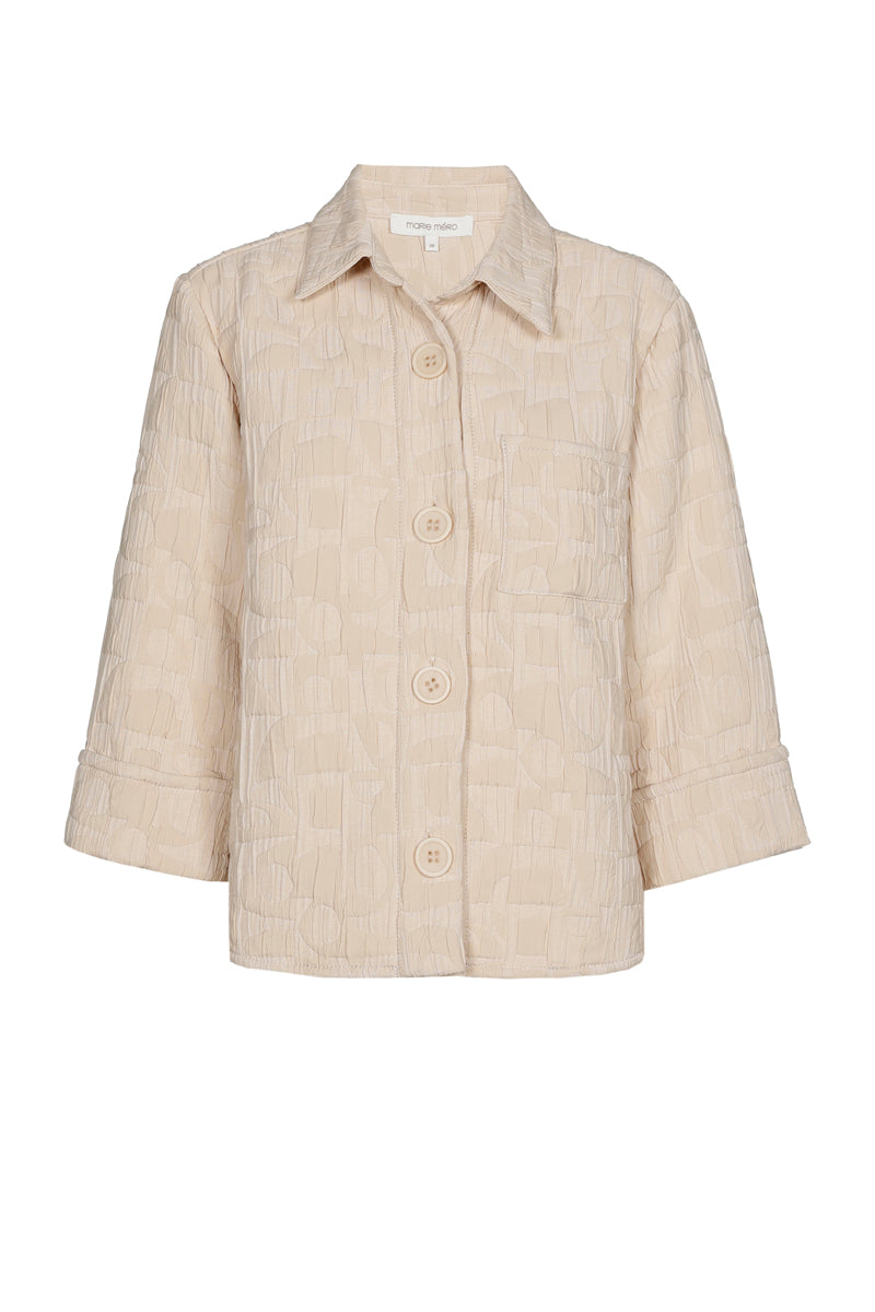 Beige shirt-jacket