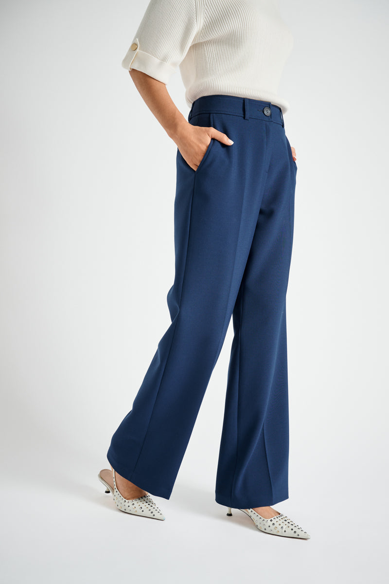 Straight pants blue