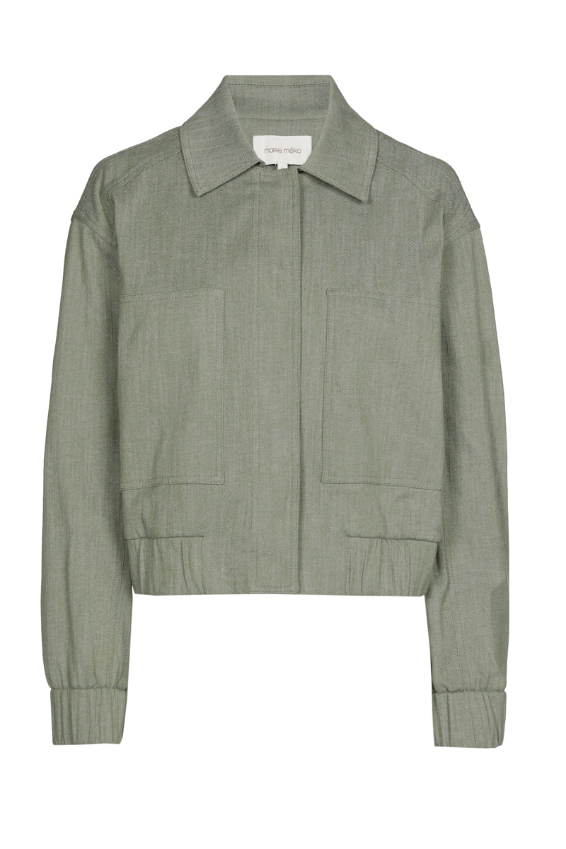 Kort olijfgroen jasje