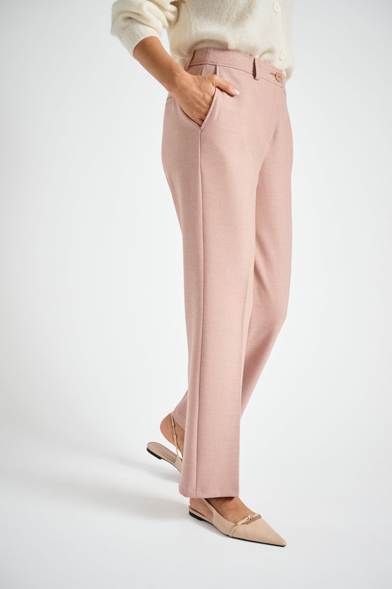 Old rose straight pant