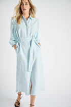 Midi hemdsjurk met bijzondere mouwen