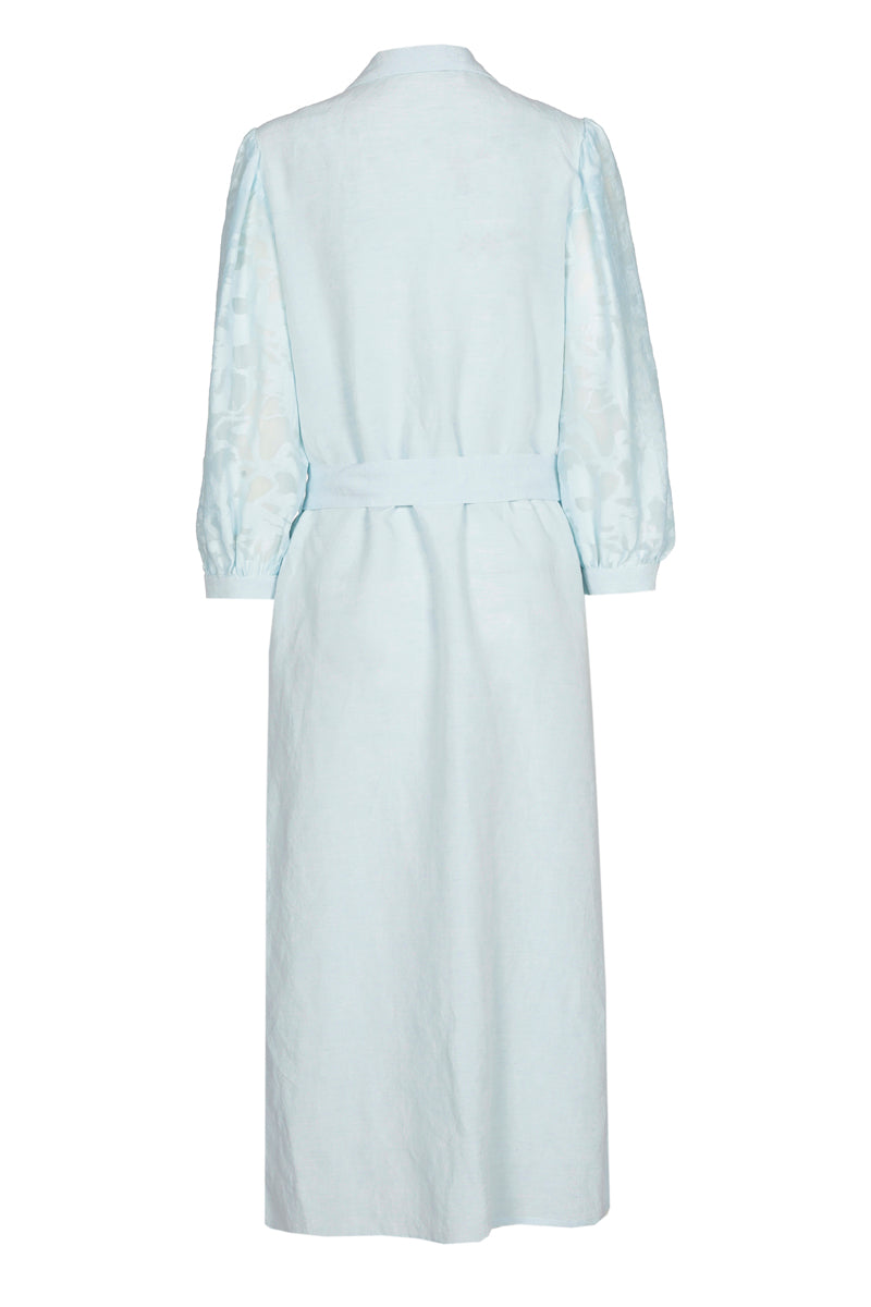 Midi hemdsjurk met bijzondere mouwen