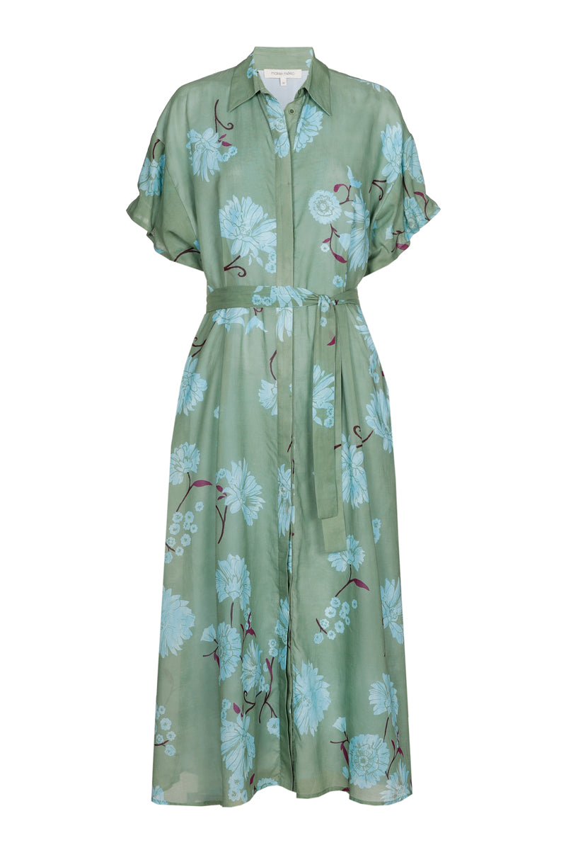 Halflang hemdskleed met print