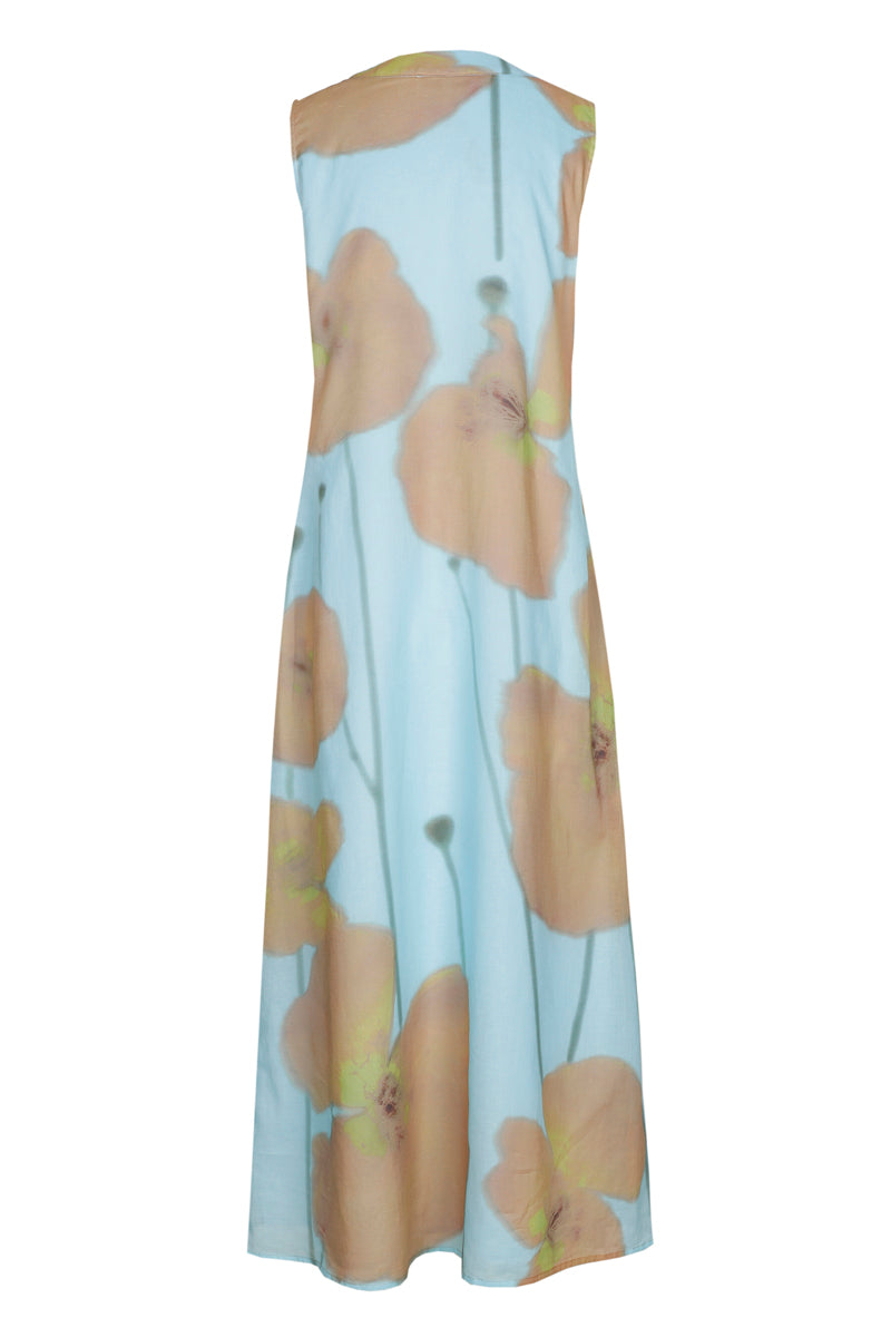 Mouwloze multicolor jurk