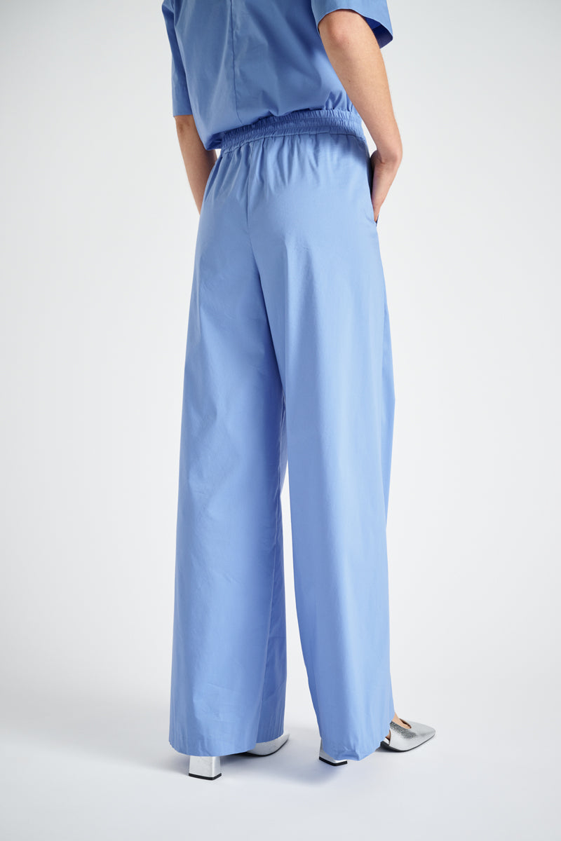 Wide blue pants