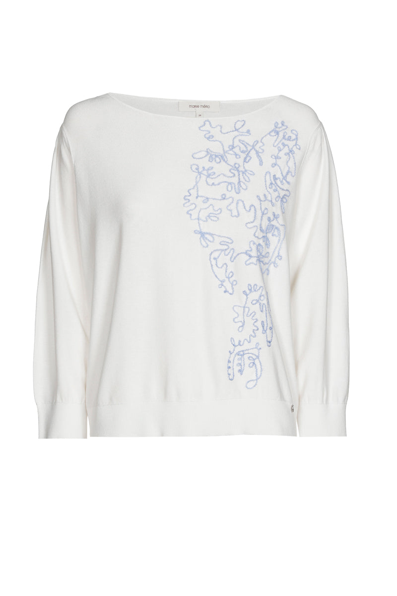 Summer embroidered sweater