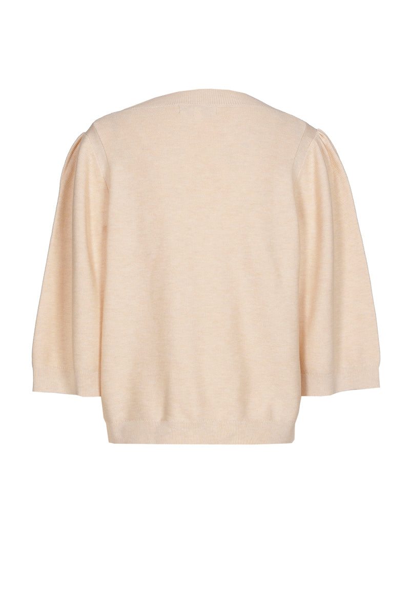 Sand round neck sweater