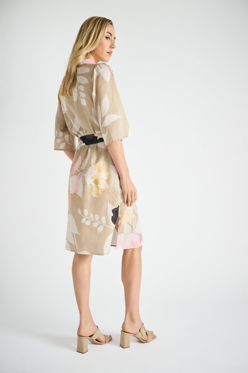 Hemdsjurk met bloemenprint