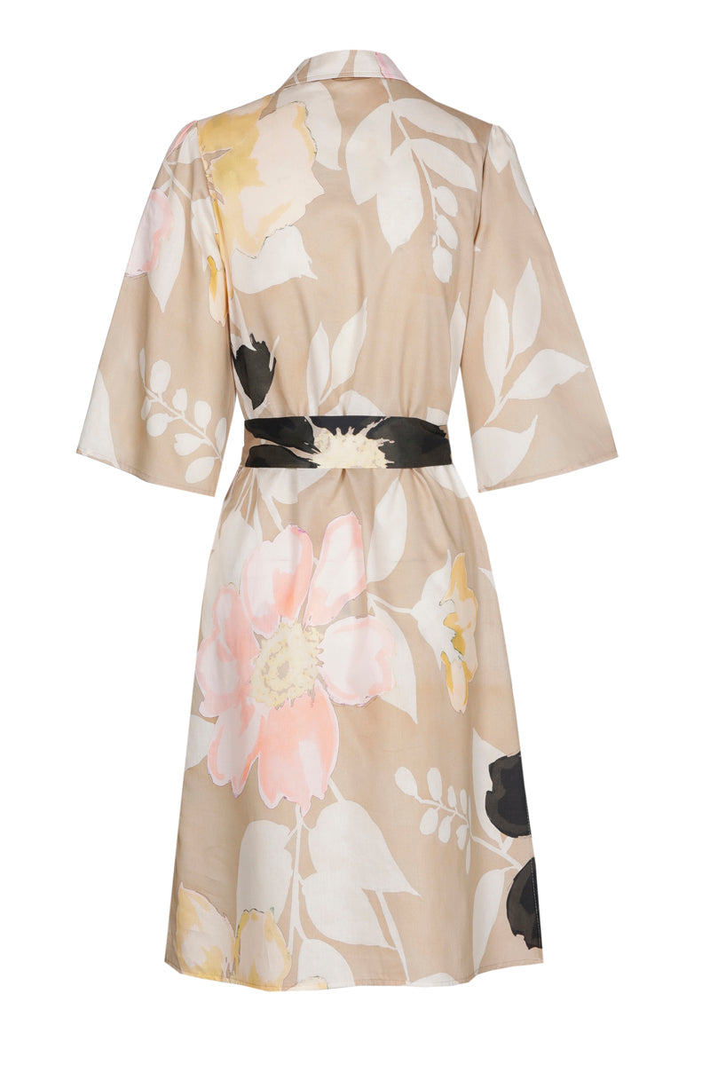 Hemdsjurk met bloemenprint