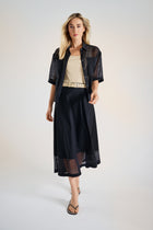 Top sans manches rib beige 