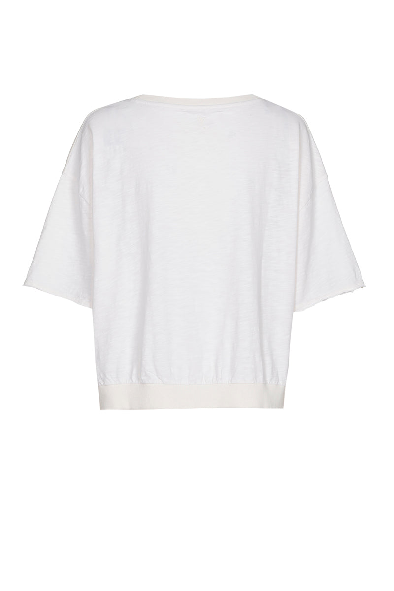 Cream print t-shirt 