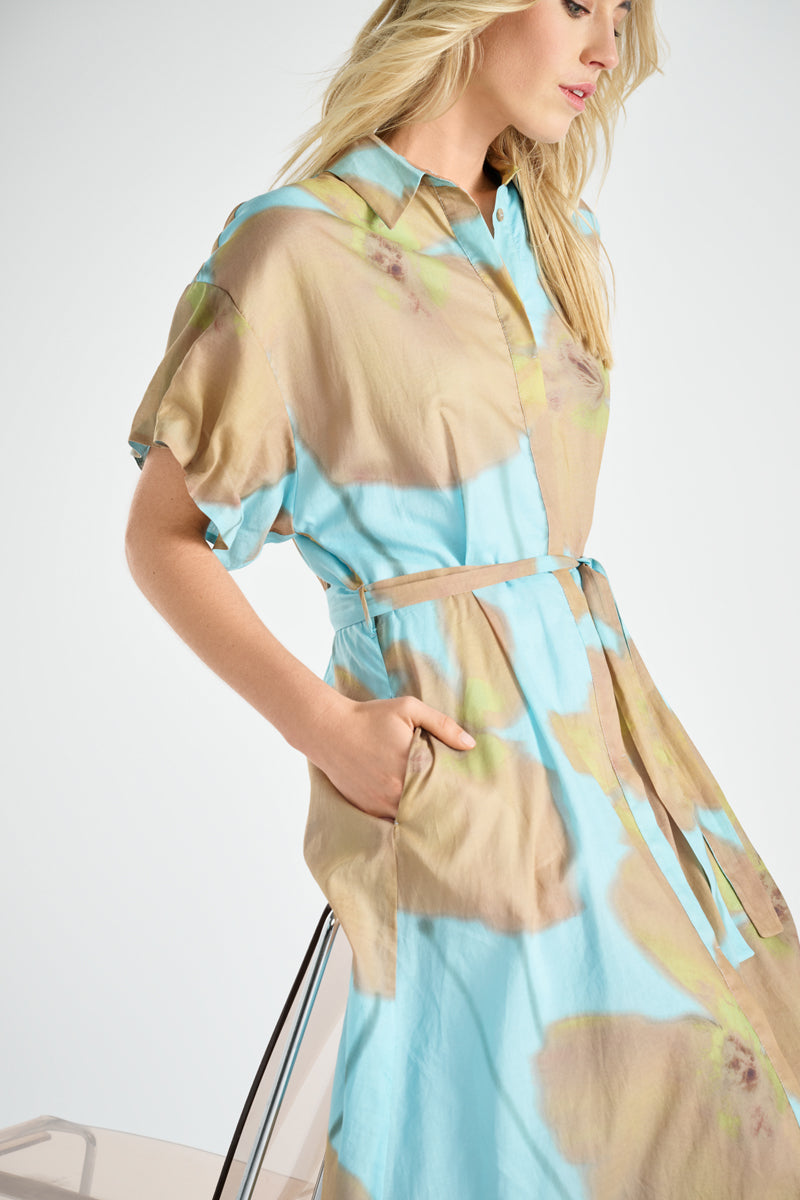 Halflang hemdskleed met print